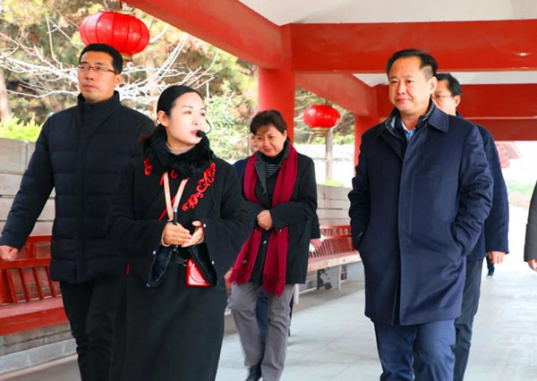 河南省文化和旅游厅厅长姜继鼎调研芒砀山文化和旅游公共服务建设